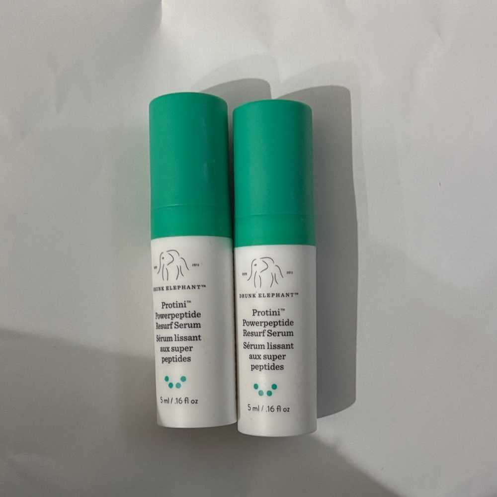 Drunk Elephant Protini Serum in Teal and White